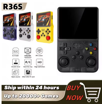 R36S console de jeux vidéos portable